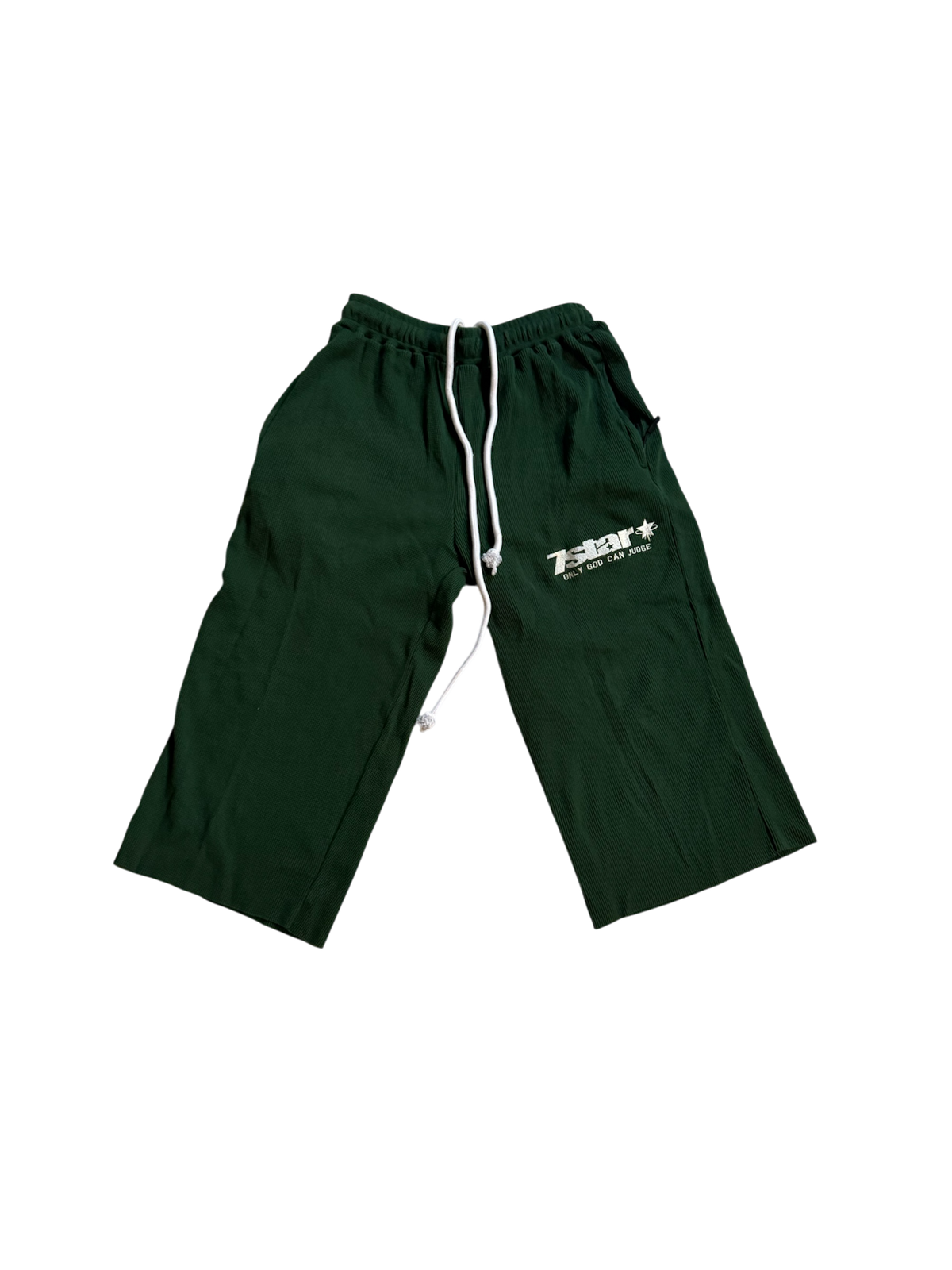Green 3/4 Shorts